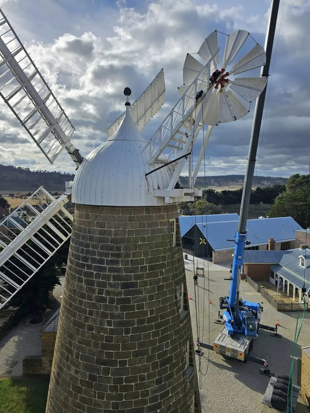 Callington Mill restoration and steelwork in Oatlands Tasmania