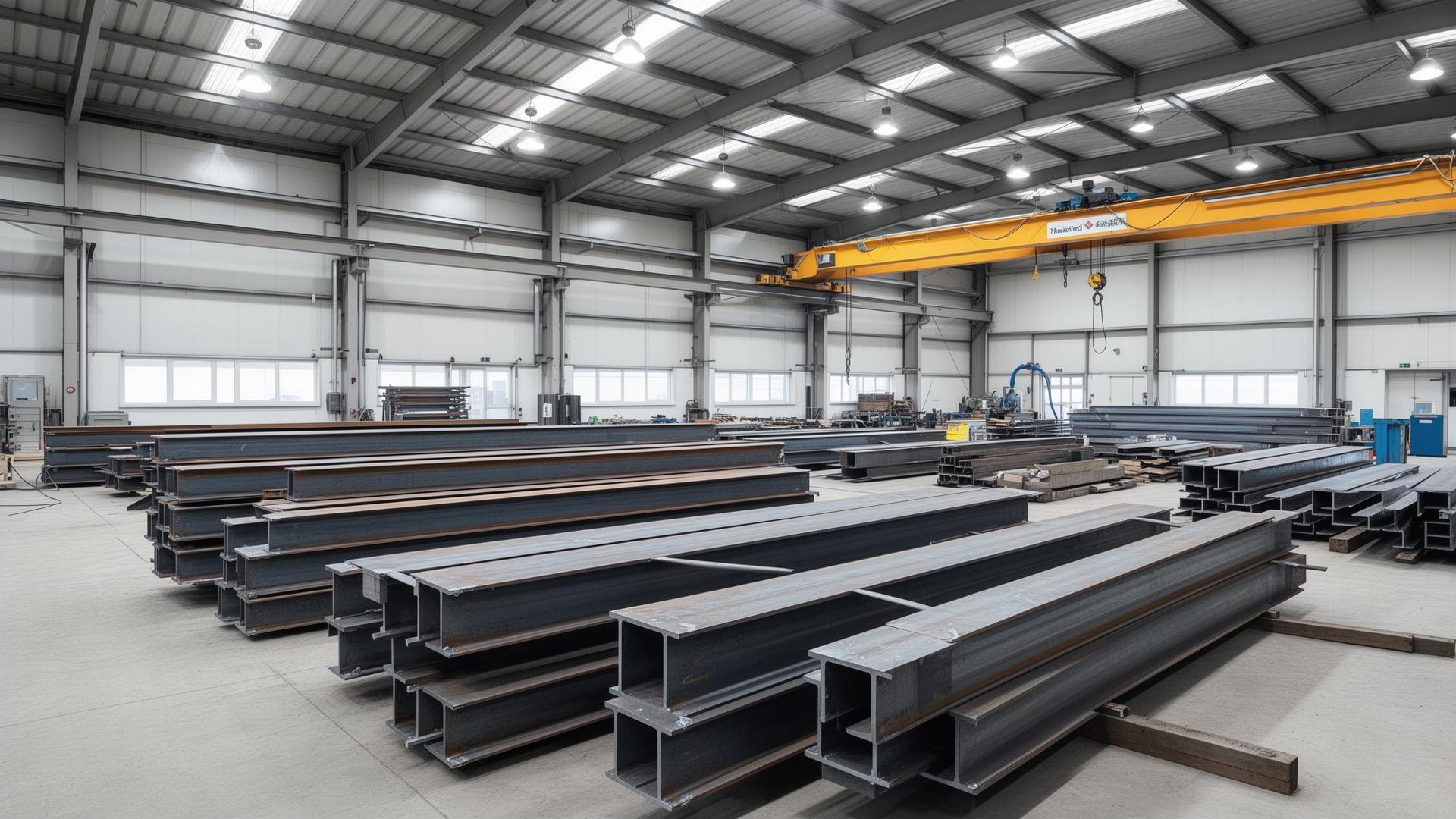 Liverpool Engineering Works fabrication workshop with structural steel beams
